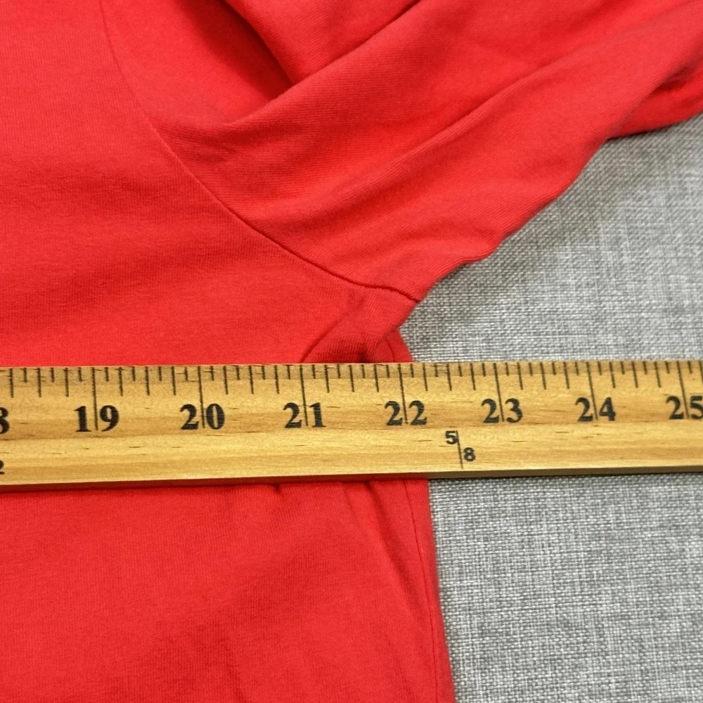 Polo Ralph Lauren Hoodie‎ Mens L Pink Red Pullover Hooded Tagless Cotton Jersey